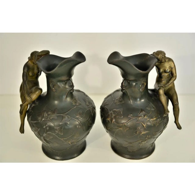 Art Nouveau Pitchers from Charles Théodore Perron, 1900s, Set of 2 For Sale - Image 4 of 13