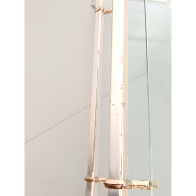 Rectangular Engraved Crystal and White Metal Coffee Table with Lower Shelf, 1990s For Sale - Image 9 of 14