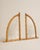 Brown Large Italian Bamboo and Rattan Asymmetrical Arch Mirrors, 1970s, Set of 2 For Sale - Image 8 of 8