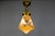Art Deco Glass and Brass Pendant Light with Bird Paintings, France, 1930s For Sale - Image 16 of 18