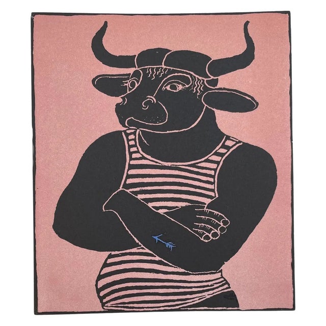 François-Xavier & Claude Lalanne, Minotaur, 2005, Woodcut For Sale