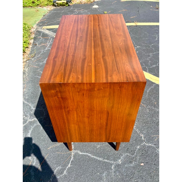1960s Kipp Stewart for Drexel Declaration Walnut Chest of Drawers With Vanity For Sale - Image 9 of 12