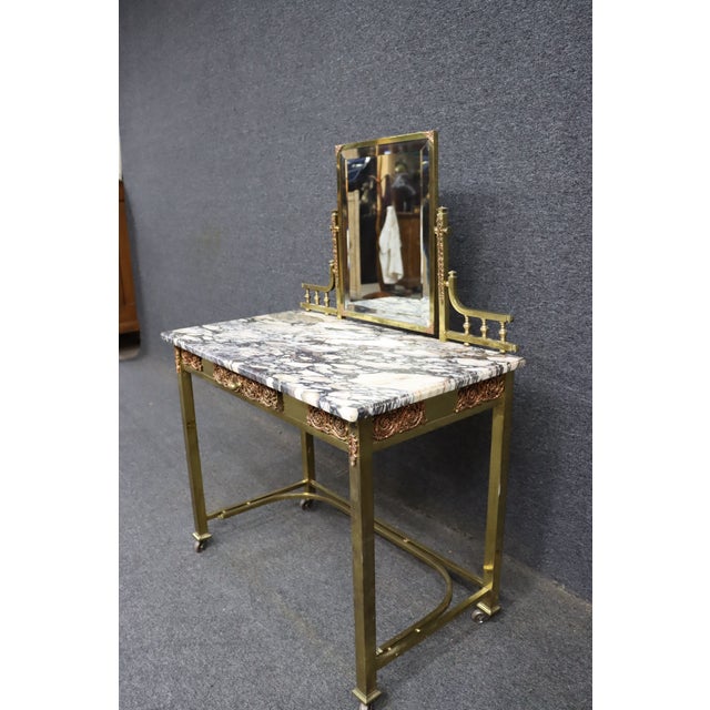 Mid 20th Century French Art Nouveau Vanity Table For Sale - Image 11 of 14
