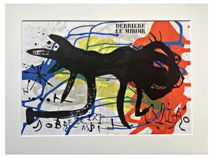 Joan Miro, Composition for Derriére Le Miroir No. 203, 1973, Original Color Lithograph