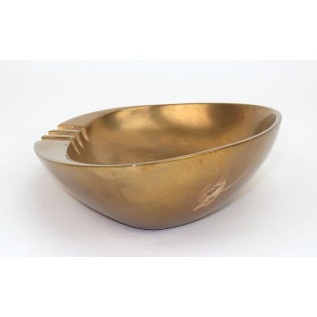 Metal Sculptural Bronze Mid Century Modern Ashtray, c.1960 For Sale - Image 7 of 14