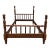 Vintage Full Size Jenny Lind Cannonball Finial Spindle or Spool Bed For Sale