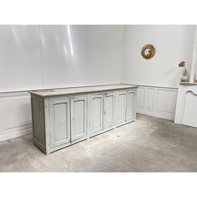 1940s Light Gray Sideboard, 1940 For Sale - Image 5 of 10
