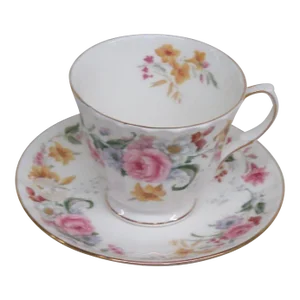 Duchess Memories 630 Bone China Wildflowers Floral Tea Cup and Saucer Set