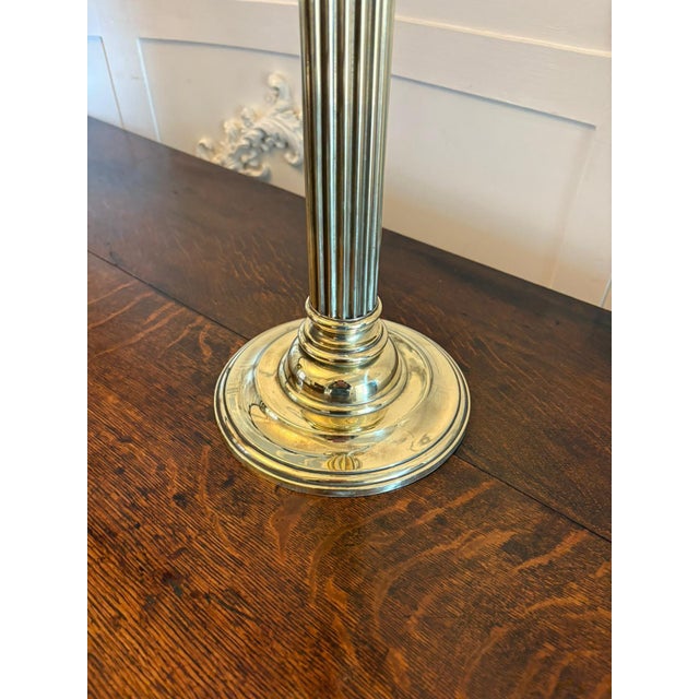 Antique Victorian Brass Oil Lamp, 1880 For Sale - Image 9 of 11