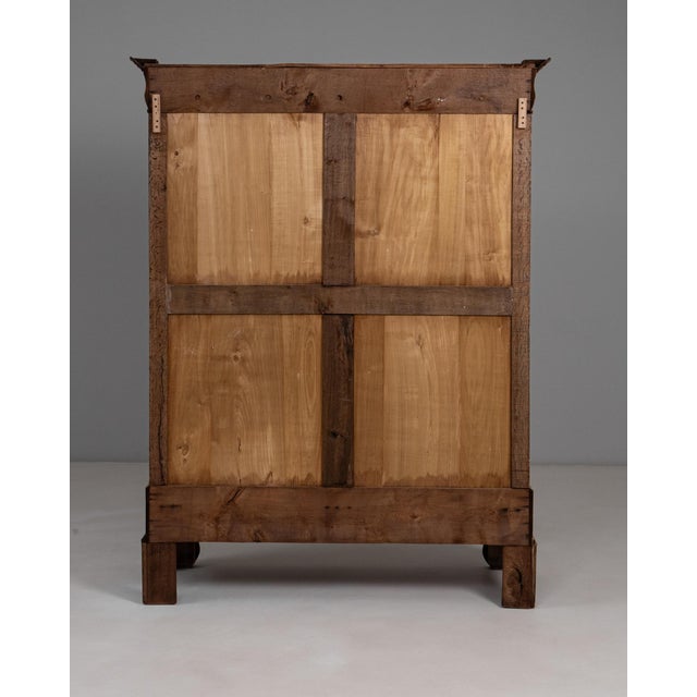 1880s French Provincial Oak Vitrine With Wire Mesh Doors For Sale - Image 14 of 18