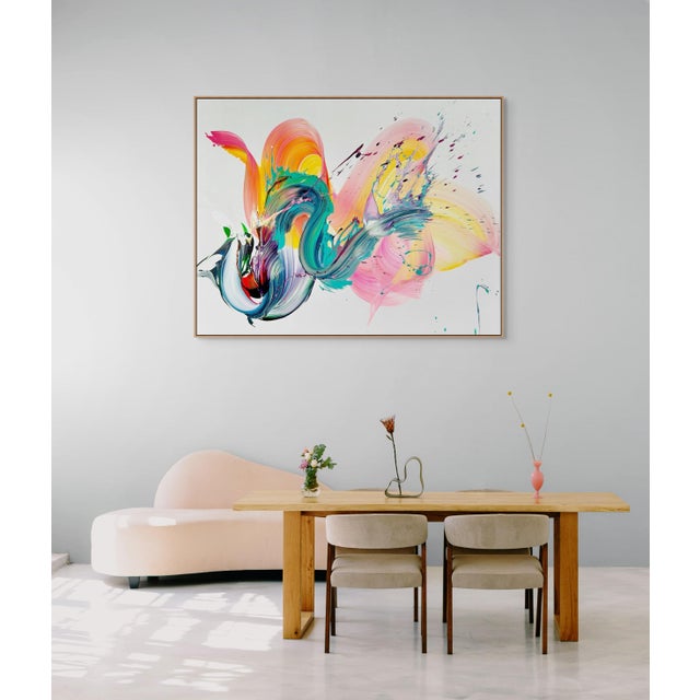 Abstract Contemporary Abstract Acrylic on Canvas "Visions" by Nikolaos Schizas For Sale - Image 3 of 6