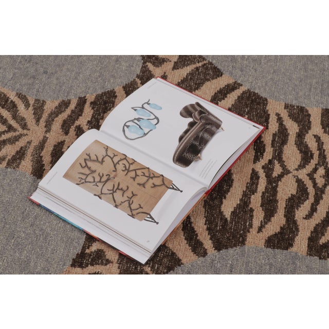 Rug & Kilim’s Distressed Tiger Rug in Gray With Beige and Chocolate Pictorial For Sale - Image 9 of 10