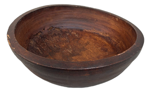 Antique Japanese Wooden Bowl, 1890s