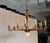 1950s Spanish 1950’s Gilt Iron Twelve-Arm Chandelier With Opaline Glass Center Light For Sale - Image 5 of 18