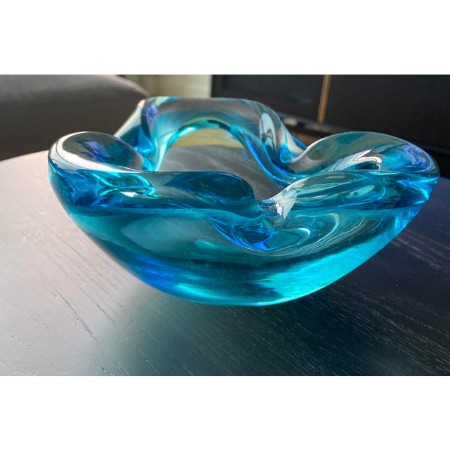 Italian Blue Murano Glass Bowl Chairish