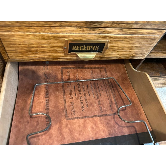 1907 Moon Company Roll Top Desk For Sale - Image 9 of 12