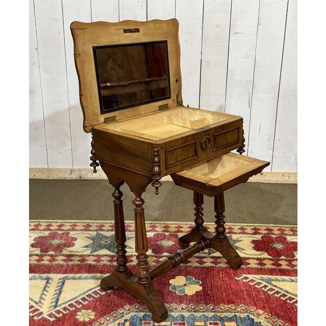 19th Century Walnut Dressing Table For Sale - Image 9 of 18
