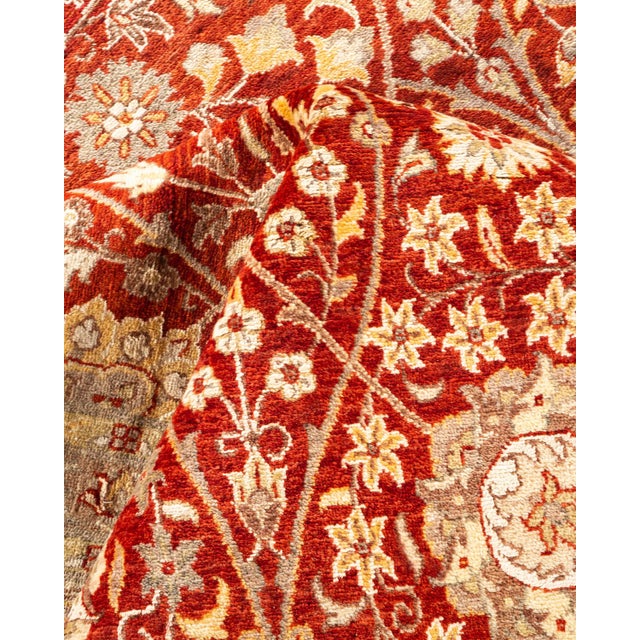 Textile Mogul Hand-Knotted Area Rug - Orange, 8' 1" x 10' 3" For Sale - Image 7 of 8