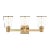 Brass Chapman & Myers by Visual Comfort Studio Alessa 3-Light Bath Vanity Sconce in Burnished Brass For Sale - Image 8 of 8