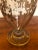 Vintage Gold Leaf Decorated Glass Vase For Sale - Image 4 of 9