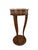 Brown Vintage Neoclassical Italian Marble-Top Pedestal Side Table For Sale - Image 8 of 17