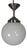 Art Deco Pendant Lamp with Opaline Glass Globe, 1930s For Sale