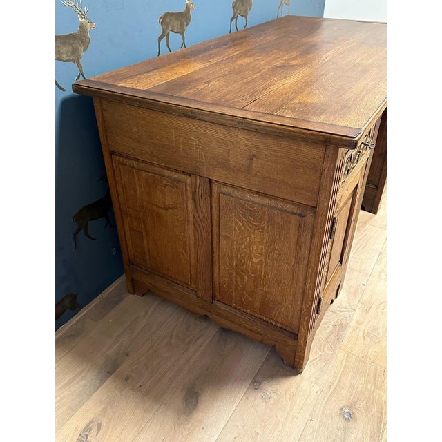 Antique Desk in Oak, 1890s For Sale - Image 4 of 9