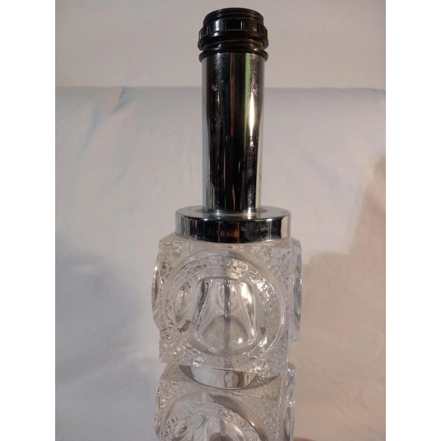 Ice Glass Table Lamp by Peill & Putzler, 1970s For Sale - Image 11 of 14