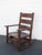 Early 1900s Art and Craft Tiger Oak Rocking Chair 6409 For Sale - Image 15 of 15
