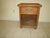 1990s Coastal Style One Bamboo Rattan Nightstand 1 Drawer Medium Tone For Sale - Image 10 of 12
