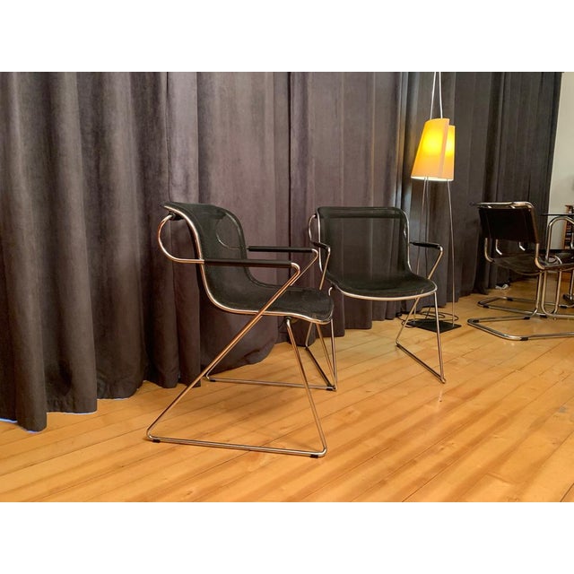 Castelli Set of Penelope Chairs attributed to Charles Pollock for Castelli, Italy, 1982 For Sale - Image 4 of 16