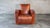 Vintage Art Deco distressed cognac leather club chair, circa 1970s. Lovely distressed cognac amber leather, showing aged...