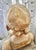 19th Century Italian Alabaster Bust of “The Sewing Girl” on Marble Pedestal, Neoclassical Sculpture For Sale In Phoenix - Image 6 of 12