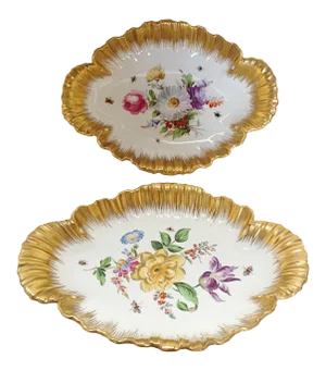 1900s Pair of German Serving Dishes