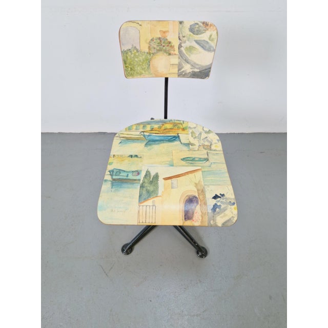 1960s Vintage Desk Chair by Friso Kramer for De Cirkel Ahrend, 1960 For Sale - Image 5 of 11