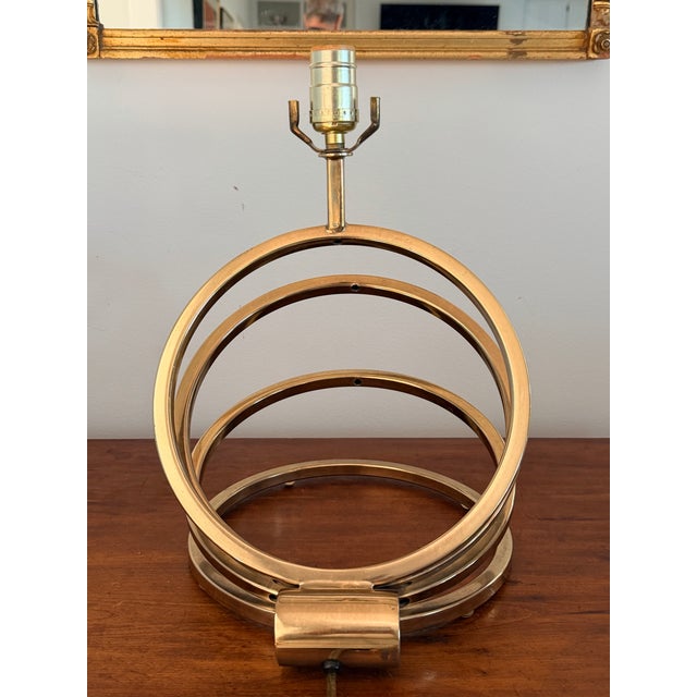 Vintage Brass Slinky Lamp For Sale - Image 11 of 12