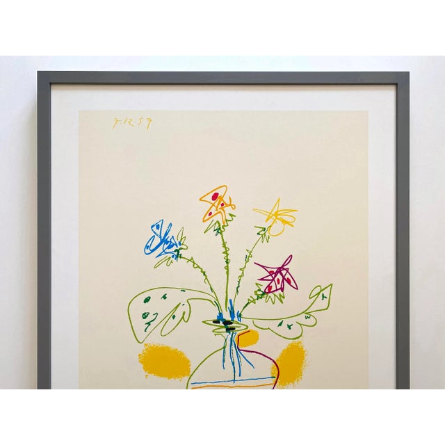 Pablo Picasso Vintage 1990 Mid Century Modern Silkscreen