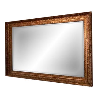 Early 18th Century Gilt and Gesso Regency High Quality Full Length Beveled Wall Mirror For Sale