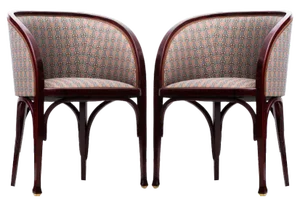 Set of Art Nouveau Bentwood Armchairs from Jacob & Josef Kohn, Vienna, 1910s
