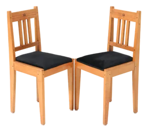 Set of Arts & Crafts Art Nouveau Oak Side Chairs by Jac. Van Den Bosch, 1904