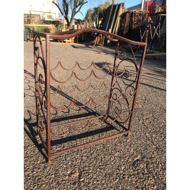 Vintage Iron Wine Rack Chairish
