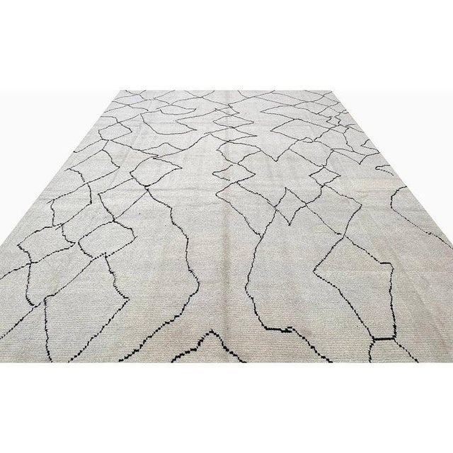 Handwoven Moroccan Area Rug 9x12 For Sale - Image 4 of 9