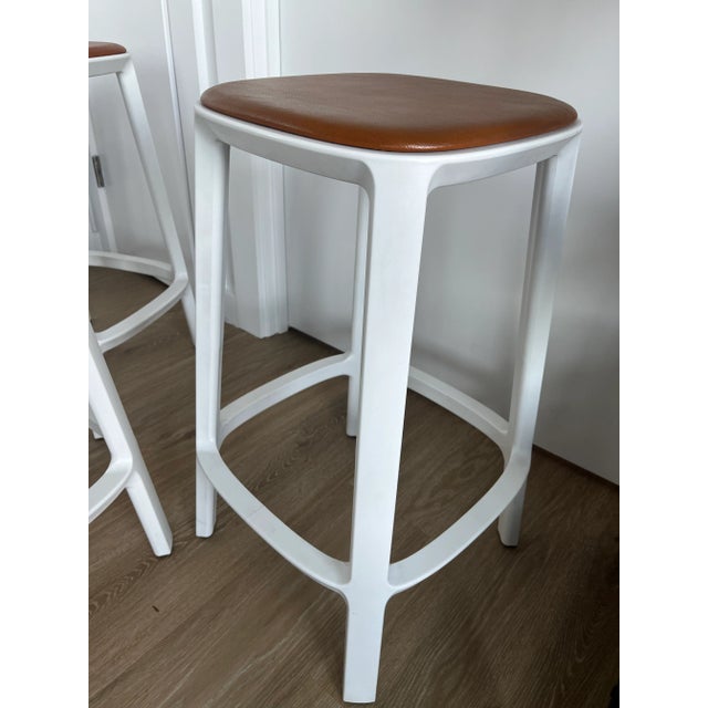 Contemporary Toou Lightweight Counter Stools - Set of 3 For Sale - Image 3 of 4
