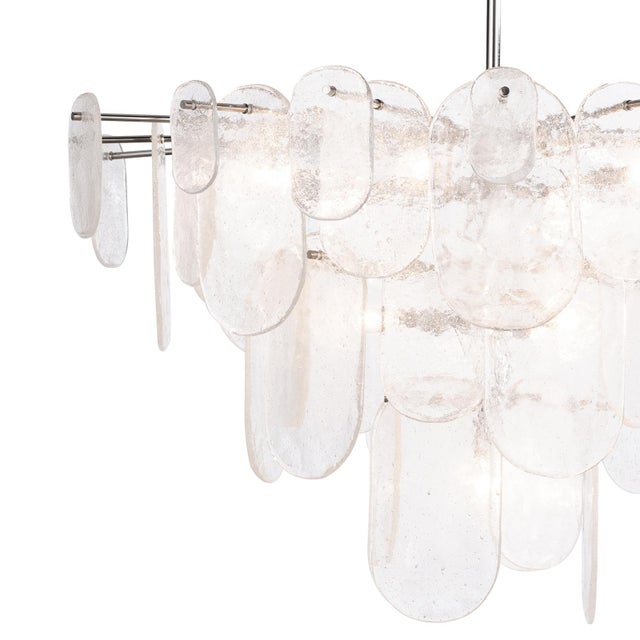 Regina Andrew Echo Glass Chandelier, Polished Nickel For Sale - Image 4 of 7