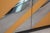 Custom Made Beige Laminate and Chrome Striped Credenza Sideboard For Sale In Detroit - Image 6 of 7