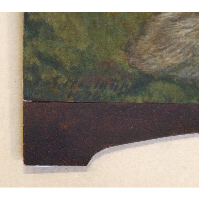 Mid-20th Century American Framed Painted Screen by Kenneth Steven MacIntire For Sale - Image 4 of 7