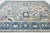 Blue 12x15 Modern Floral Oushak Style Wool Area Rug in Muted Slate Blue For Sale - Image 8 of 11