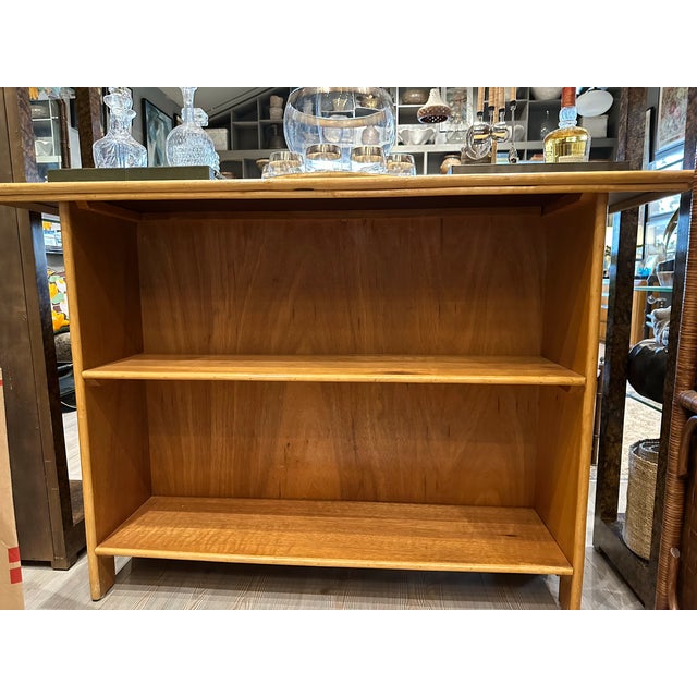 Wood Vintage Rattan Dry Bar For Sale - Image 7 of 9
