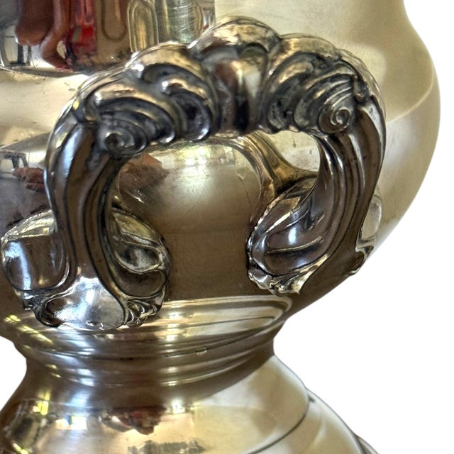 Vintage Silver Plate Champagne or Ice Bucket by Leonard For Sale In Los Angeles - Image 6 of 8