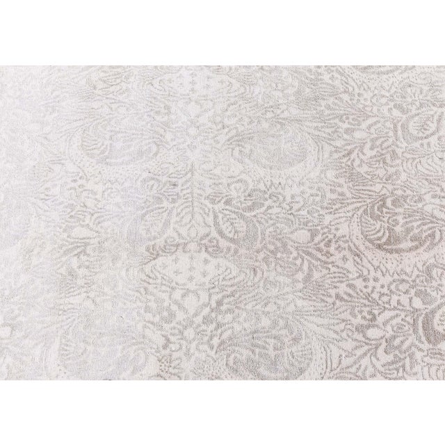 Contemporary Tibetan S10 Design Handmade Wool and Silk Rug by Doris Leslie Blau For Sale - Image 9 of 10